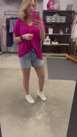 Judy Blue Mid Rise Cut Off Denim Shorts (S-3XL)