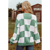 {PREORDER} Green and White Checker Sweater (S-XL)