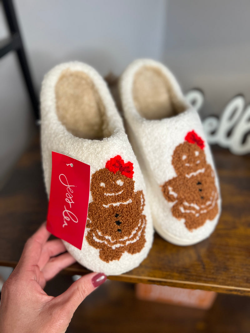 Gingerbread Christmas Slippers