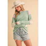 Spring Forward Color Block Long Sleeve Top