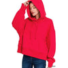 Oversized Red Kangaroo Pocket Hoodie