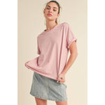 AEMI + CO Mali Short Sleeve Tee in Cherry Blossom