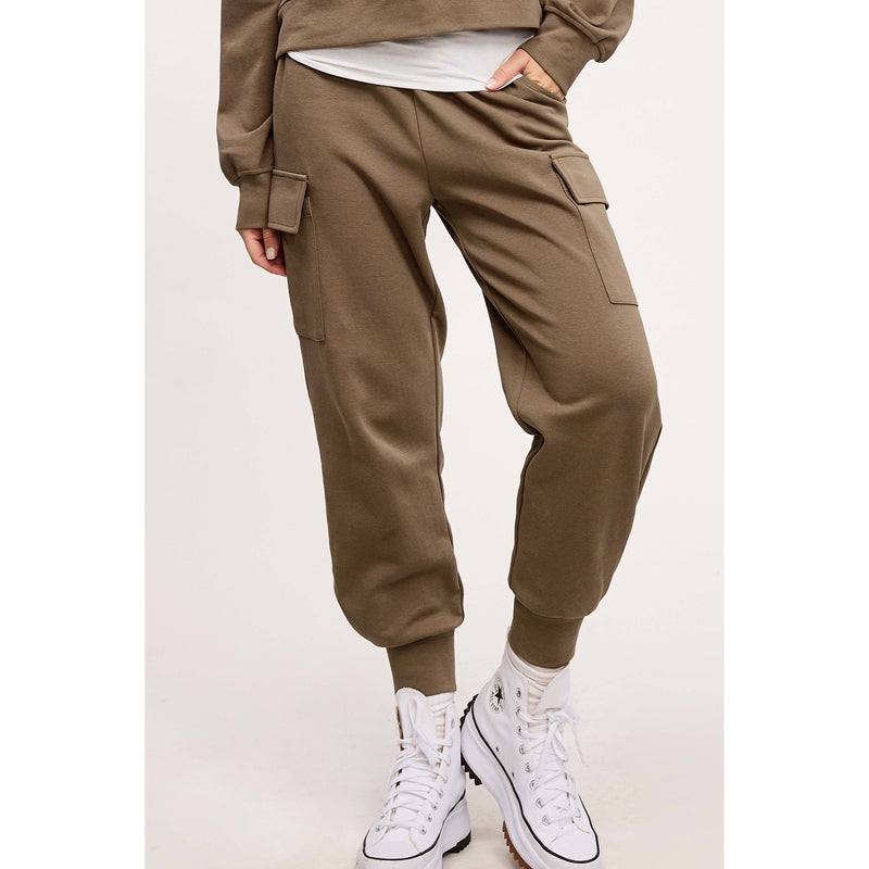 Comfy Loose Fit Activewear Set in Walnut