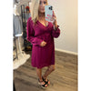 Kori Dark Magenta Chiffon Dress