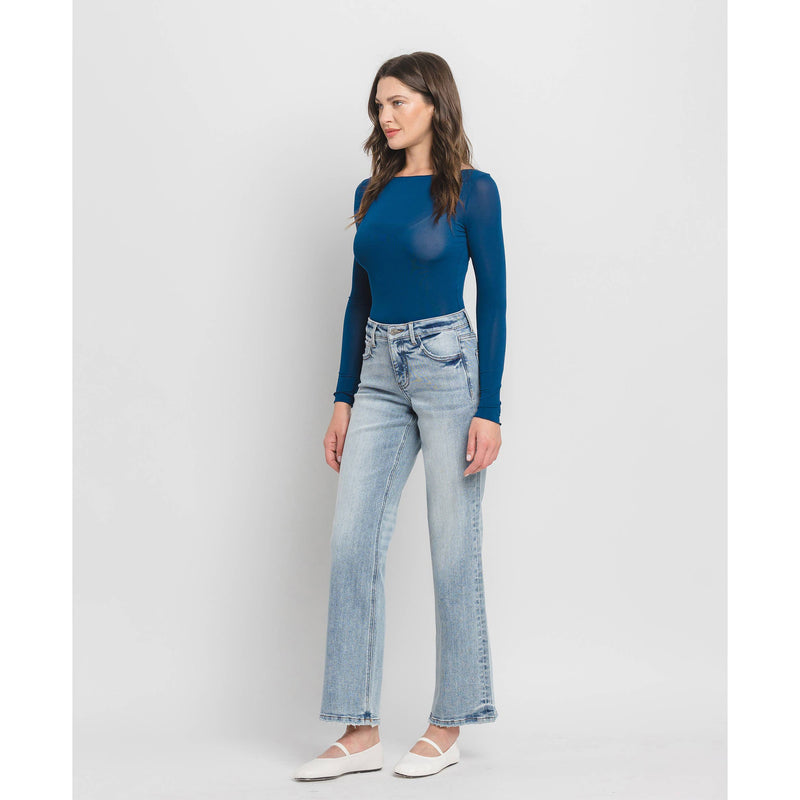 Lovervet Tummy Control Mid Rise Slim Wide Jeans (25-32)