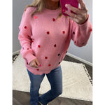 Sierra Sequin Heart Sweater (S-2XL)