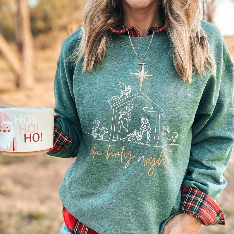 Oh Holy Night Sweatshirt (S-2XL)