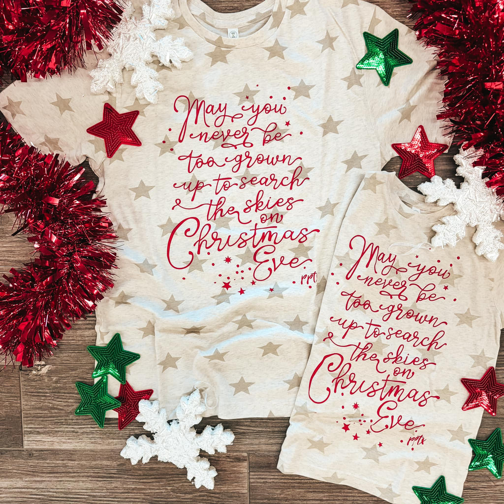 Christmas Eve Star Graphic Tee (S-2XL)