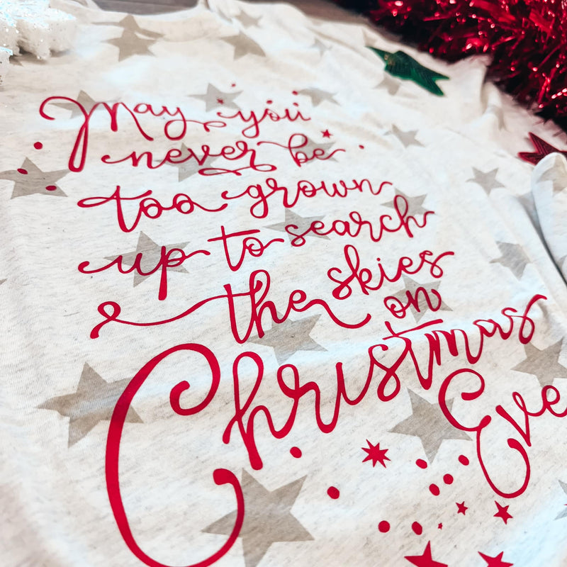 Christmas Eve Star Graphic Tee (S-2XL)