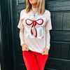 XOXO Bow Graphic Tee (Small to 2XL)