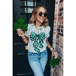 {PREORDER} Shamrock Bow Graphic Tee (Small to 3XL)