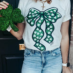 {PREORDER} Shamrock Bow Graphic Tee (Small to 3XL)