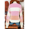 {PREORDER} Colorblock Textured Knit Bubble Sleeve Sweater (S-XL)