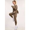 Comfy Loose Fit Activewear Set in Walnut