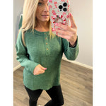 Hunter Green Henley Top