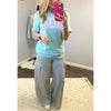 Heather Grey Wide Leg Cargo Sweats