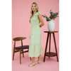 Flutter Sleeve Midi Dress in Sage
