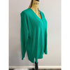 Kelly Green V Neck Lightweight Sweater