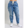 Clayton High Rise Cuffed Cargo Denim Jogger (0-24W)