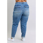 Clayton High Rise Cuffed Cargo Denim Jogger (0-24W)