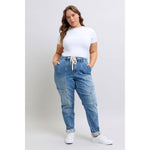 Clayton High Rise Cuffed Cargo Denim Jogger (0-24W)