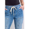 Clayton High Rise Cuffed Cargo Denim Jogger (0-24W)