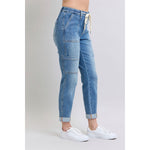 Clayton High Rise Cuffed Cargo Denim Jogger (0-24W)