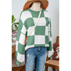 {PREORDER} Green and White Checker Sweater (S-XL)