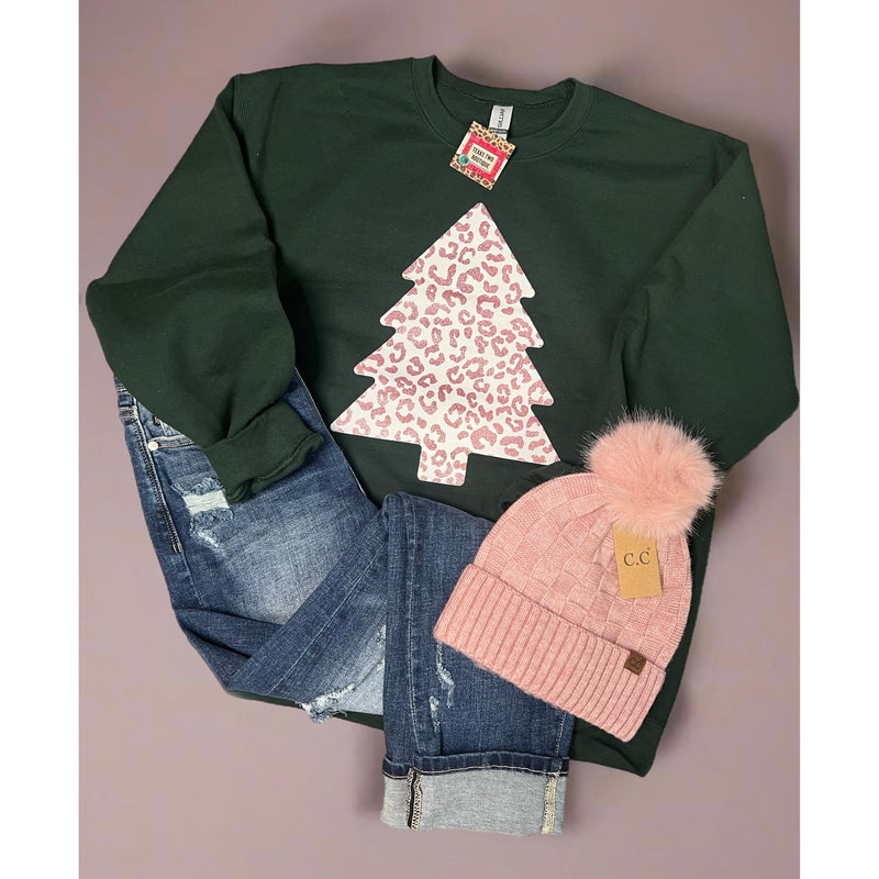 Rose Gold Leopard Tree Sweatshirt (S-XL)