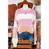 {PREORDER} Colorblock Textured Knit Bubble Sleeve Sweater (S-XL)