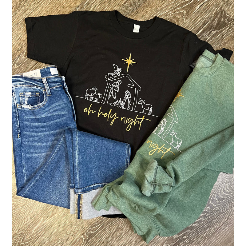 Oh Holy Night Graphic Tee (S-2XL)