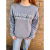 Embroidered Made To Worship GREY Sweatshirt (S-2XL)