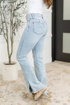 Judy Blue Alexis High Rise Control Top Slit Hem Slim Bootcut Jeans