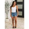 Judy Blue Annie Mid Rise Cell Phone Pocket Dad Shorts (S-3XL)