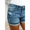 Judy Blue Annie Mid Rise Cell Phone Pocket Dad Shorts (S-3XL)