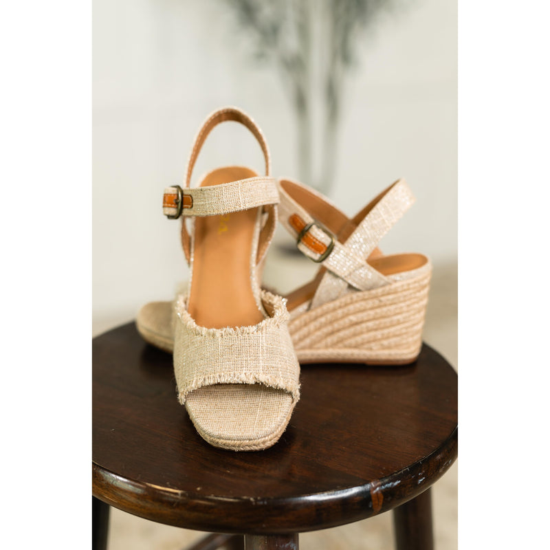 Arnold Natural Linen Wedges