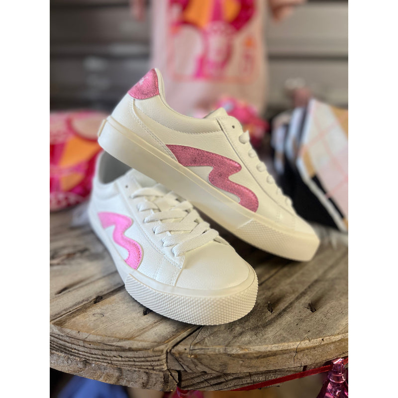 Blowfish Vice Pink and White Sneakers (6-10)