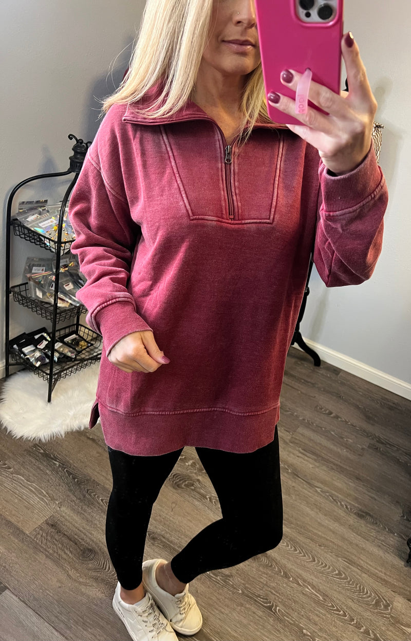 Isabella Half Zip Pullover (3 Color Options)