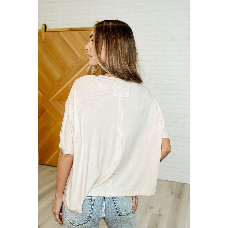 Bare Necessitee Relaxed Tee in Sand Beige (S-3X)