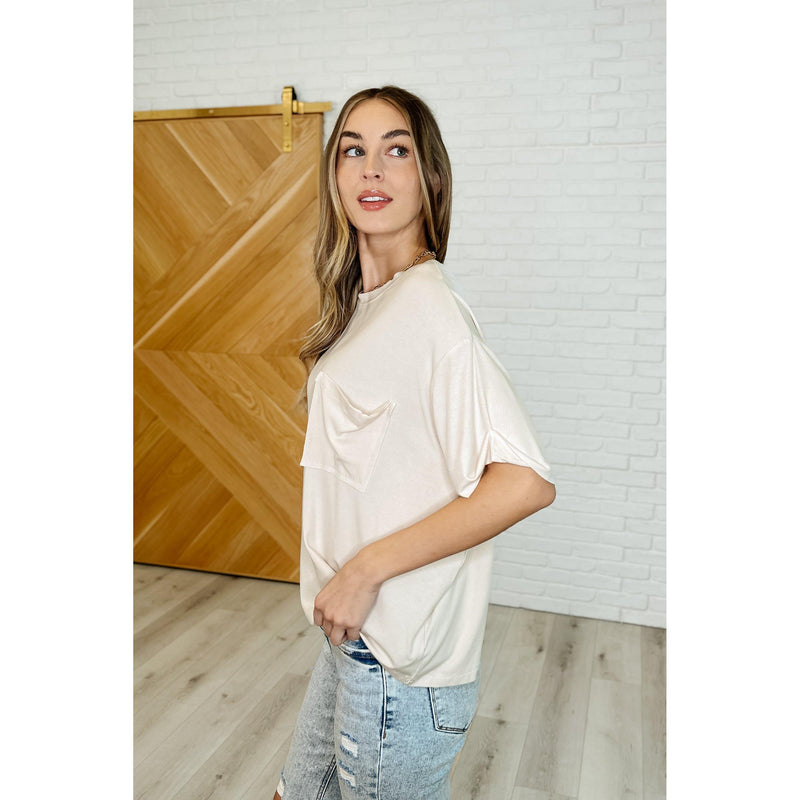 Bare Necessitee Relaxed Tee in Sand Beige (S-3X)
