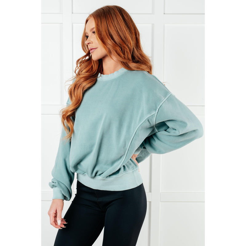 Beyond the Basics Pullover in Blue Grey (S-3X)