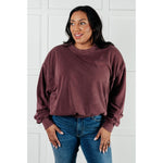 Beyond the Basics Pullover in Eggplant (S-3X)