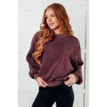 Beyond the Basics Pullover in Eggplant (S-3X)