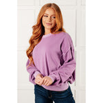 Beyond the Basics Pullover in Violet (S-3X)