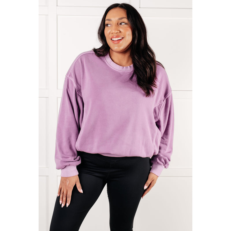 Beyond the Basics Pullover in Violet (S-3X)