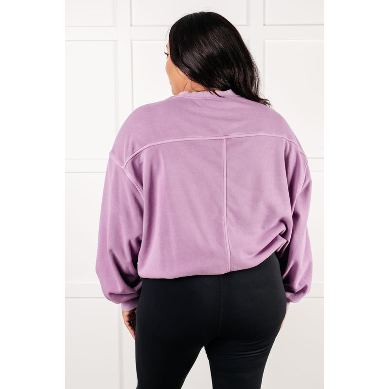 Beyond the Basics Pullover in Violet (S-3X)