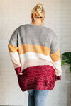 Bring the Warmth Color Block Cardigan (S-3XL)