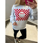 Smiley Face Valentine Sweatshirt (S-2XL)