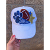 Game Day Football Blue and Gold Custom Trucker Hat