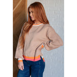 Conversational Moment Striped Trim Sweater (S-3XL)